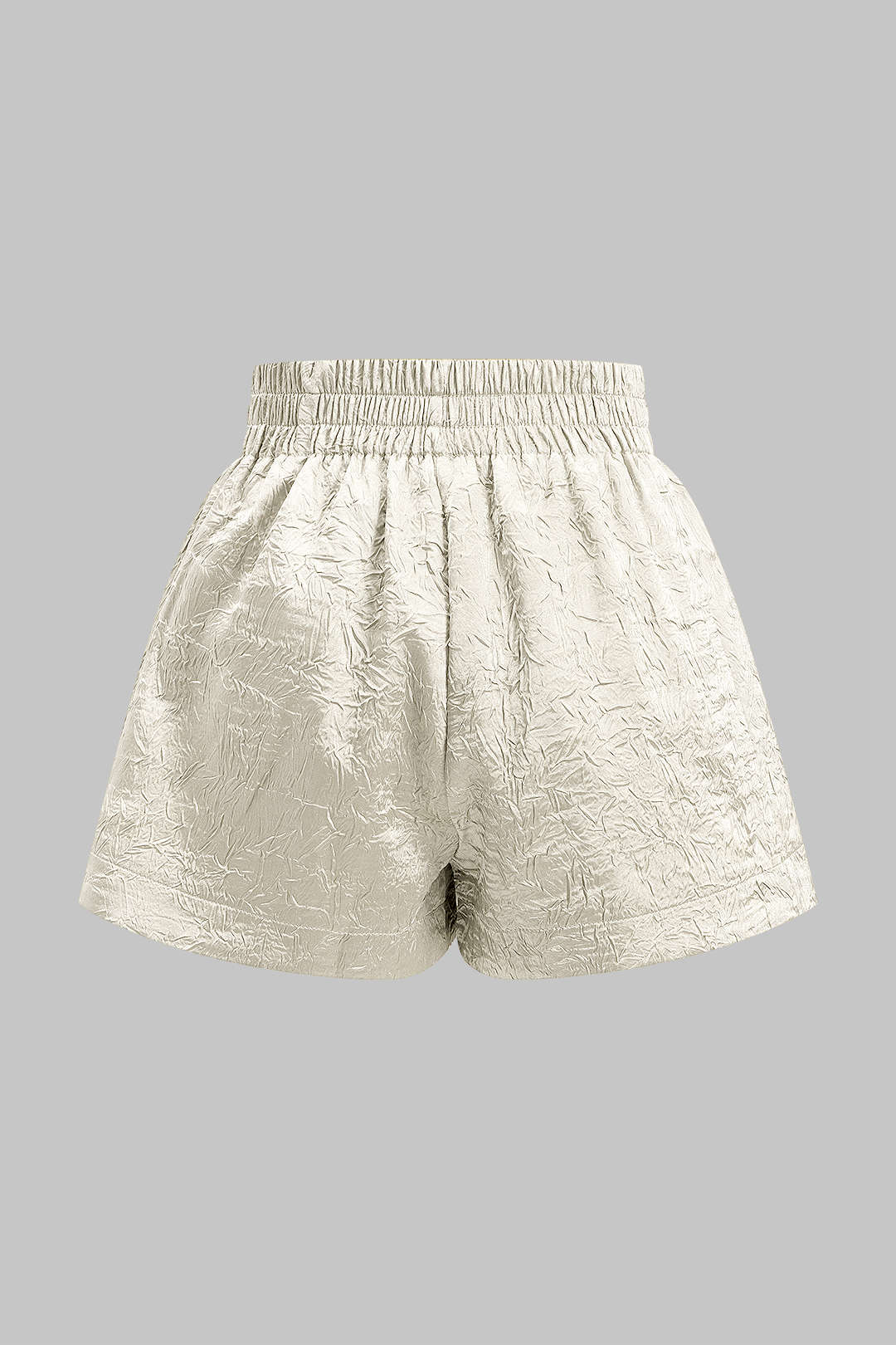 Düz Büzgülü Şort