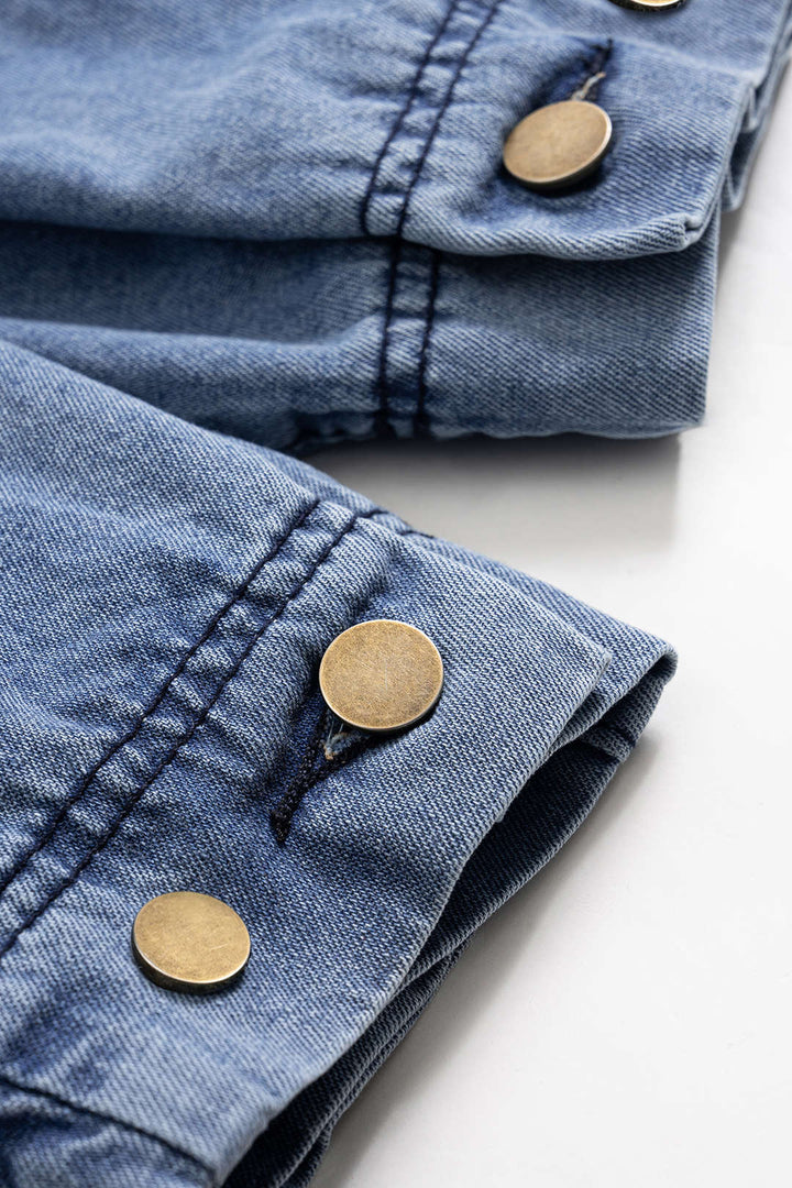 Yüksek bel lastikli Denim Barrel Kot