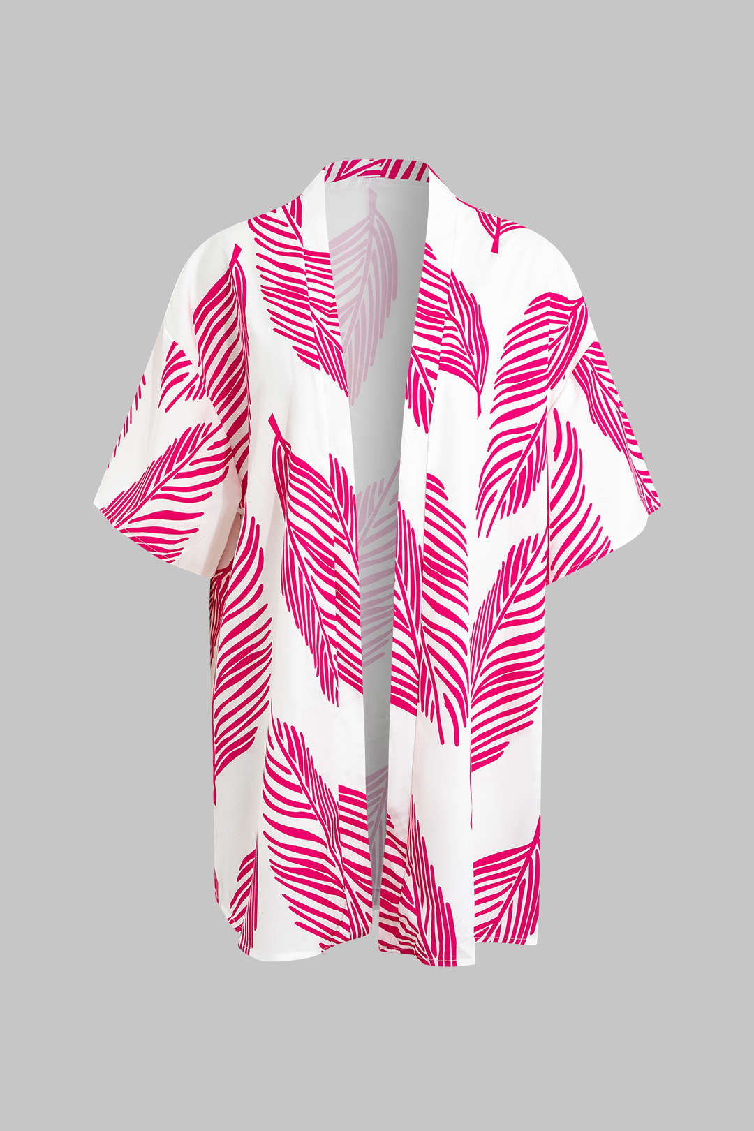 Yaprak Desenli Büzgülü Şort Takımı