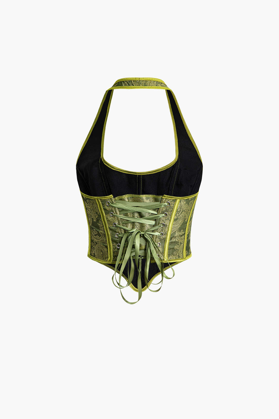 Jakar Bağlamalı Halter Korsaj Üst