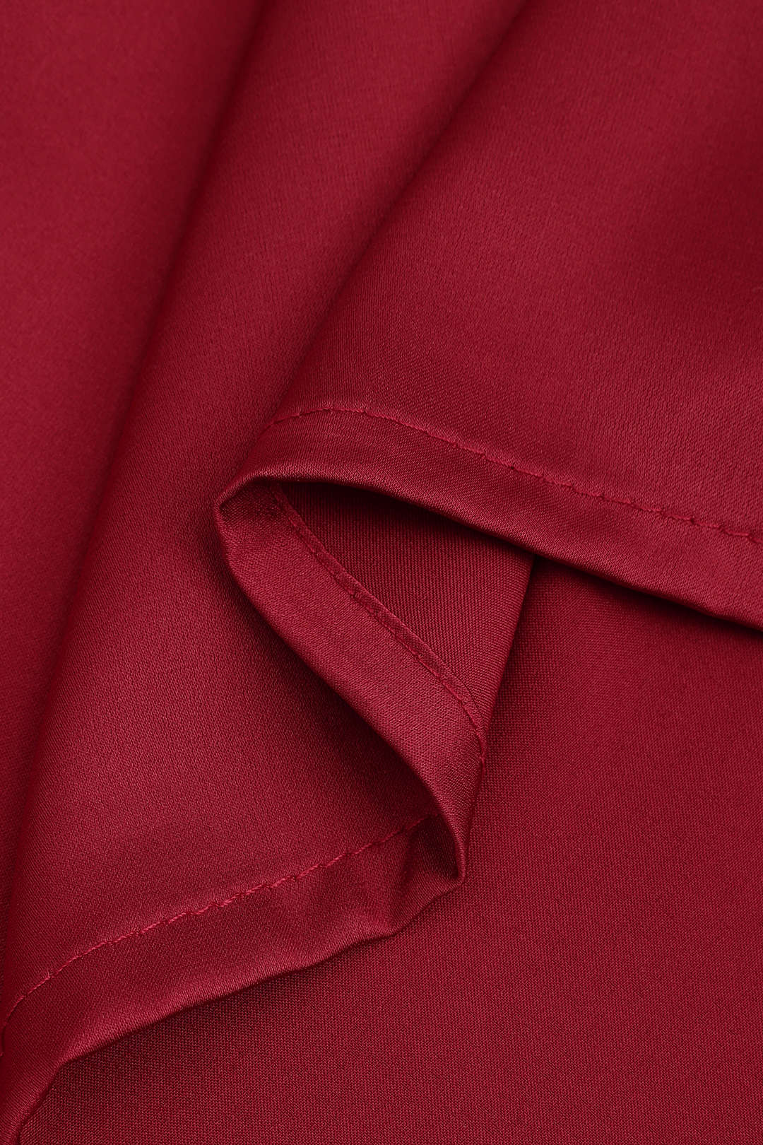 Saten Büzgülü Bağlamalı Gece Elbisesi