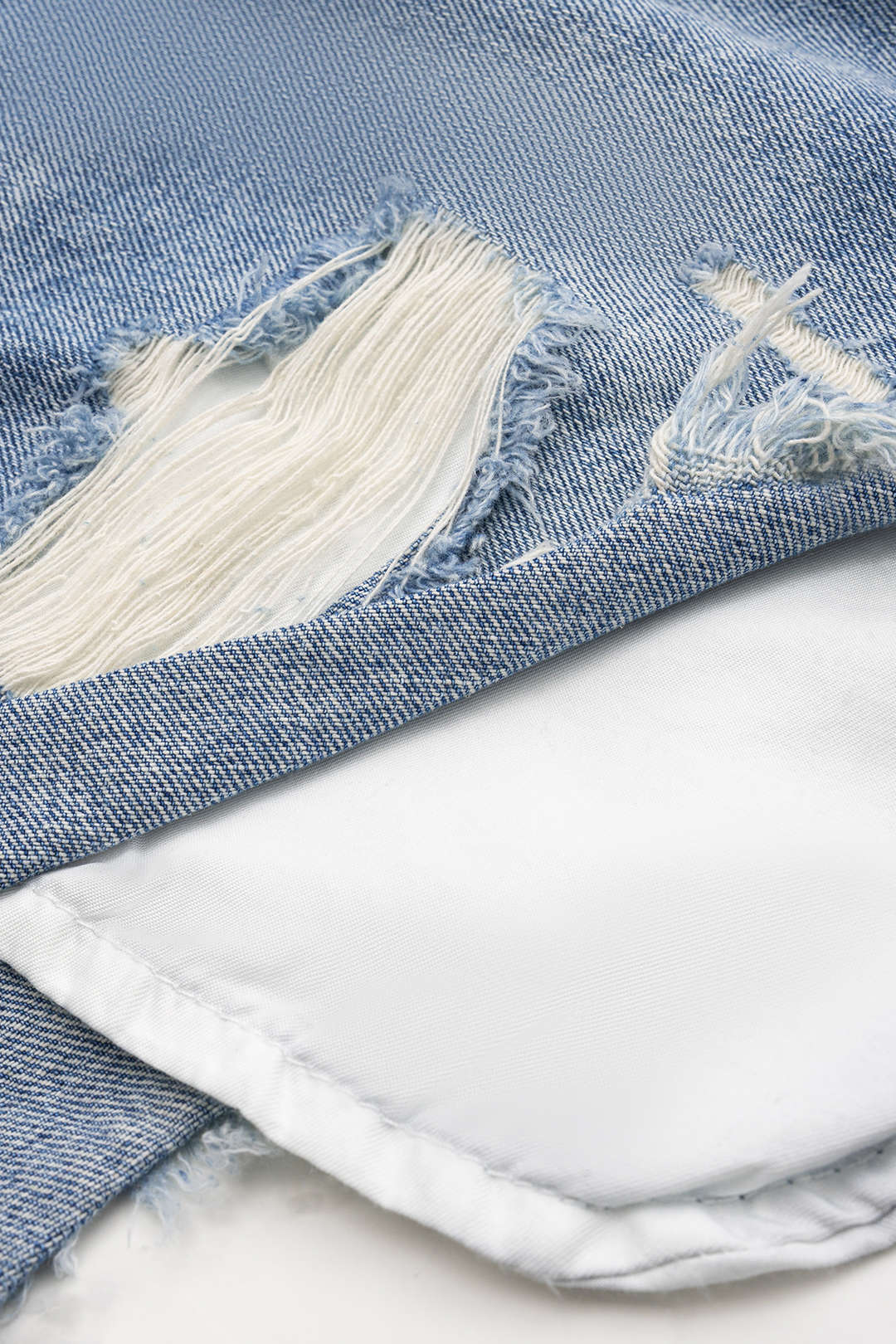 Denim Yüksek Bel Şort