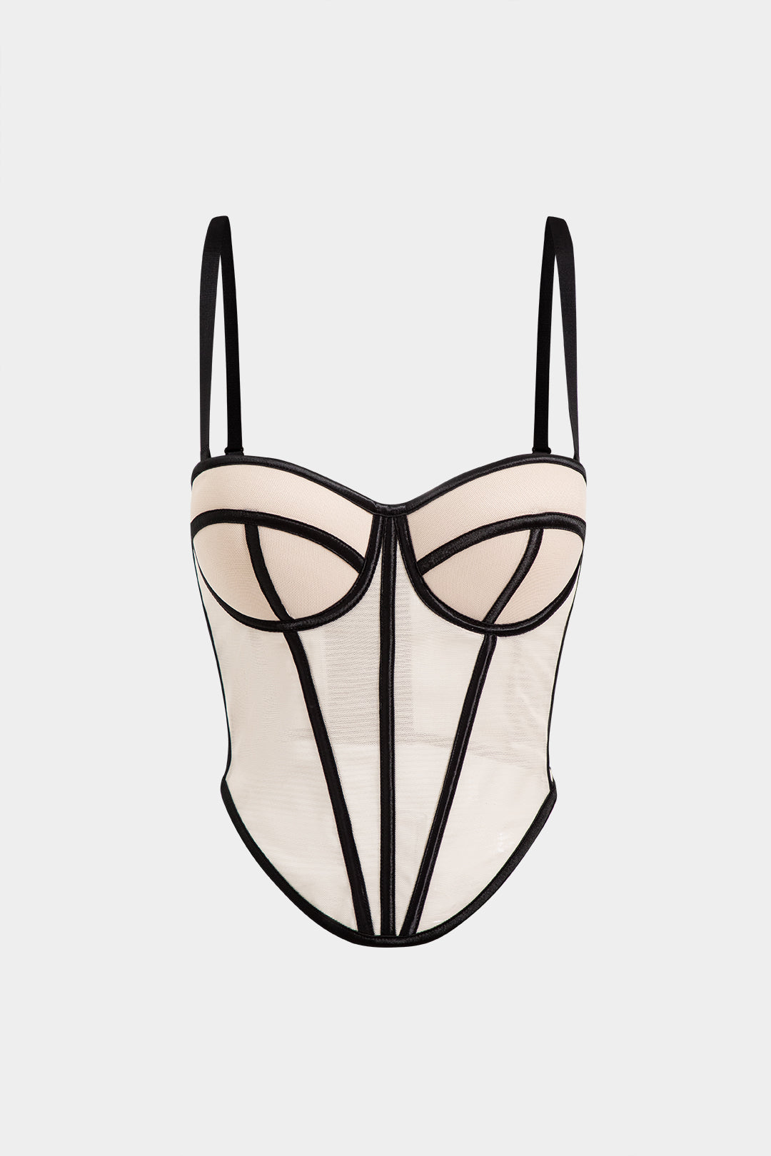 File Elbise Düğmeli Korse Bel Askılı Üst