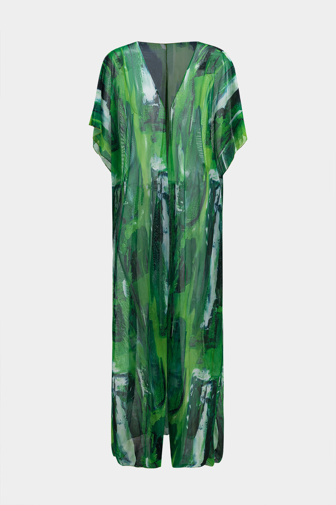 Soyut Suluboya Baskı File Örtüsü