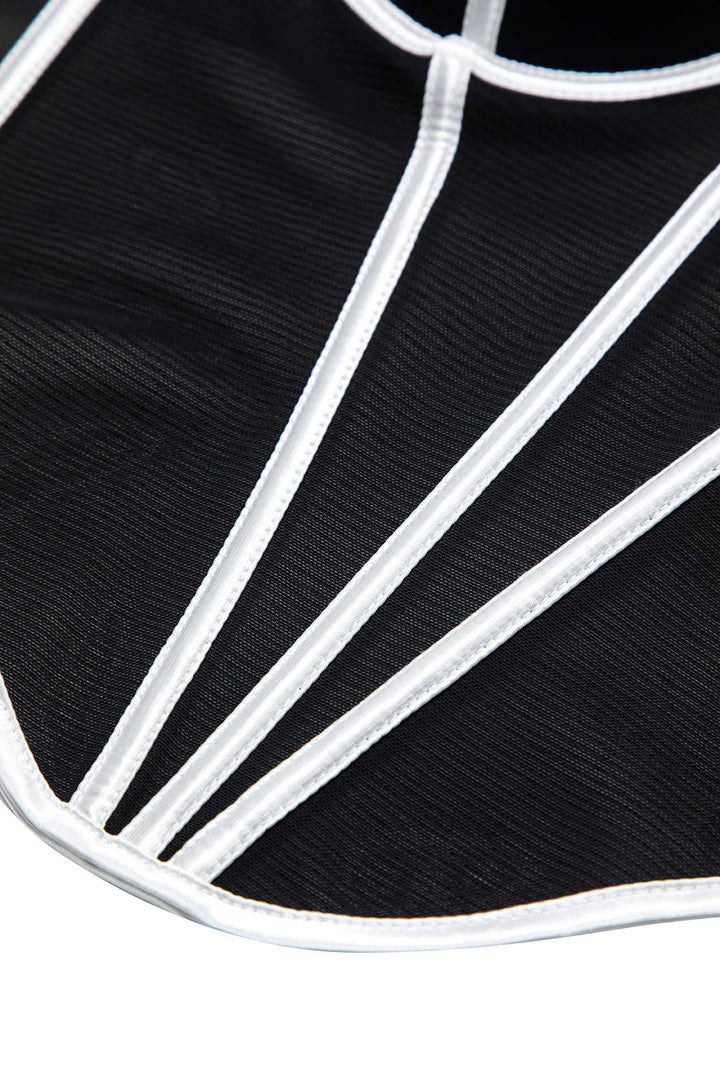 File Elbise Düğmeli Korse Bel Askılı Üst