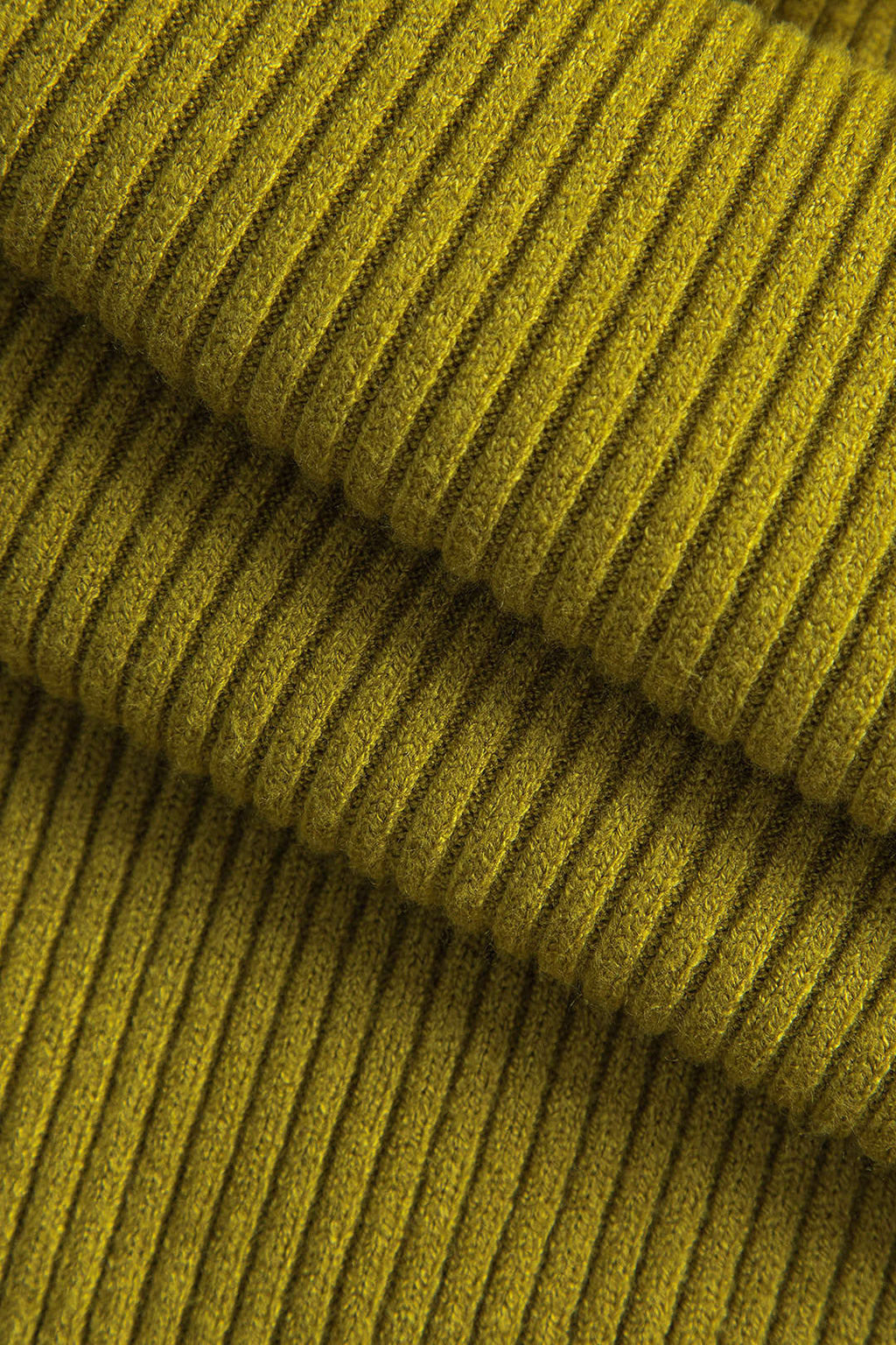 Temel Katı Çapraz Uzun Kollu Kazak Midi Elbise