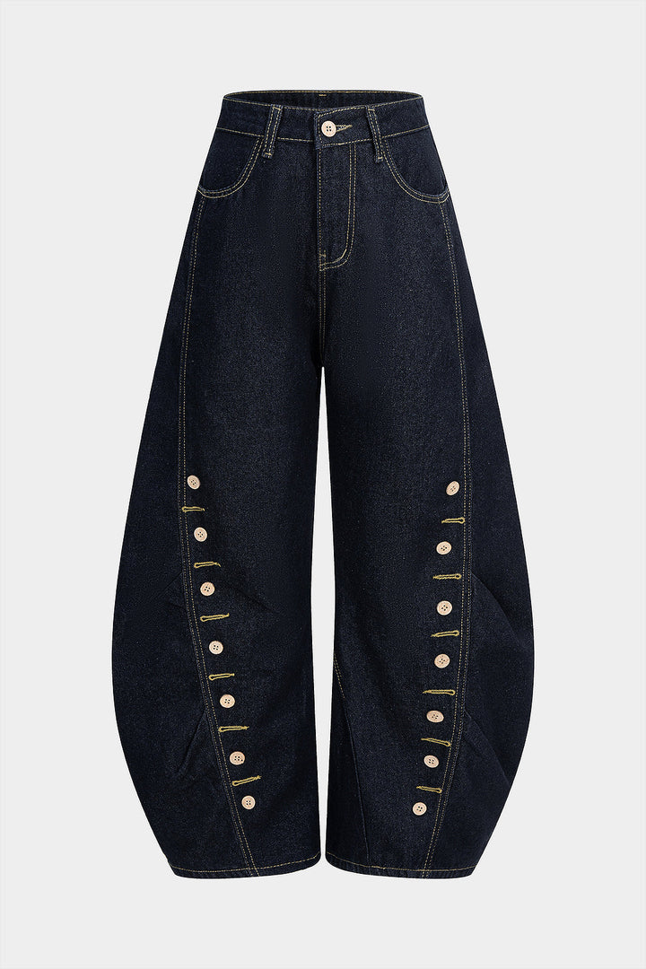 Denim Barrel Kot