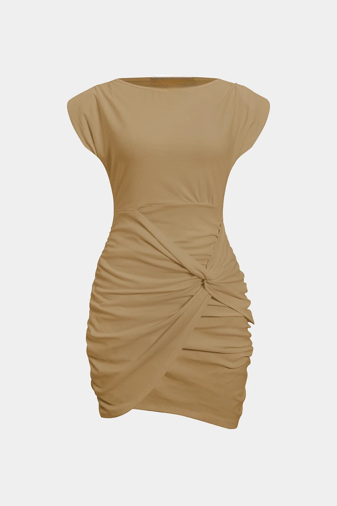 Büzgülü Slim Mini Elbise