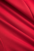 Düğmeli Sırtı Açık Kısa Kollu Mini Elbise