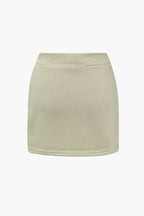 Portina Kapüşonlu top ve Mini Etek Takım