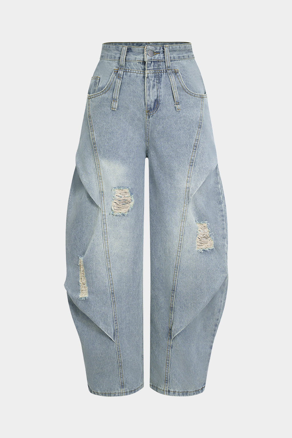 Denim Barrel Kot