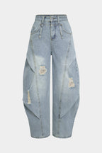 Denim Barrel Kot