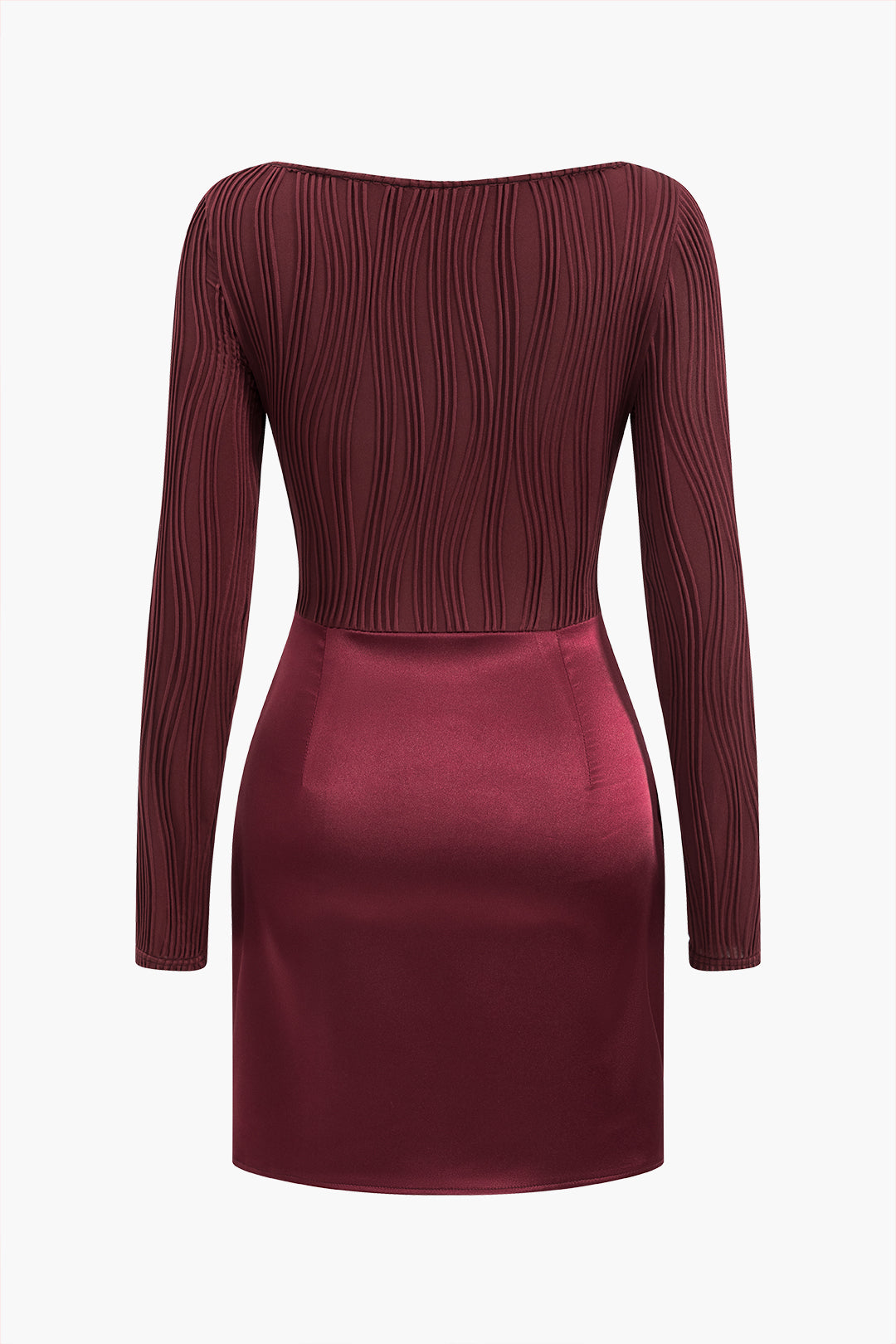 Patchwork Düğümlü Dantelli Mini Elbise