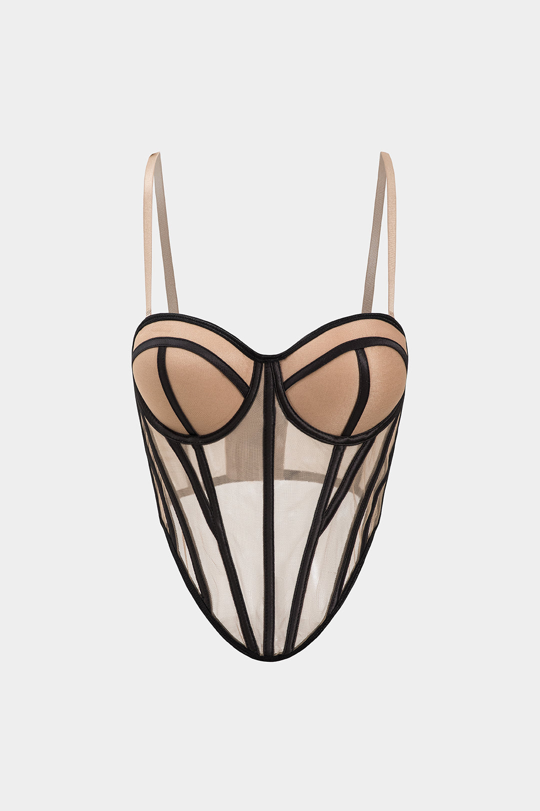 Patchwork Korseli Mesh