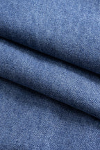 Yüksek bel lastikli Denim Barrel Kot