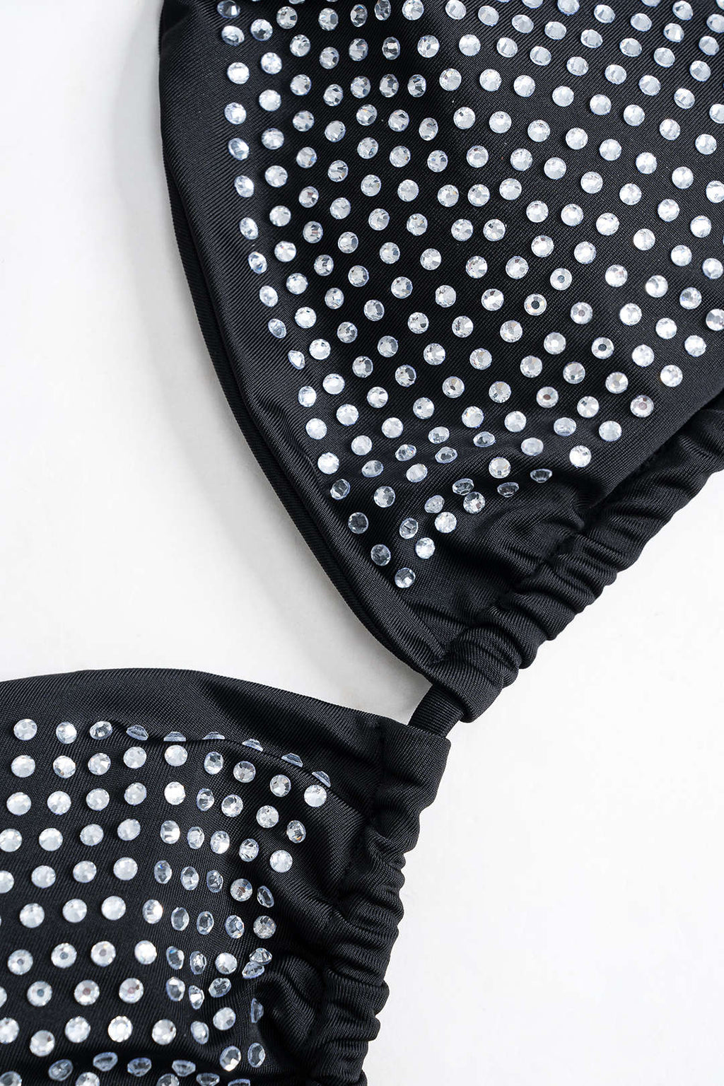 Strass Detaylı Bağlamalı Sırt Dekolteli Bikini Takımı