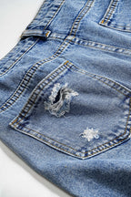Denim Cepli Şort