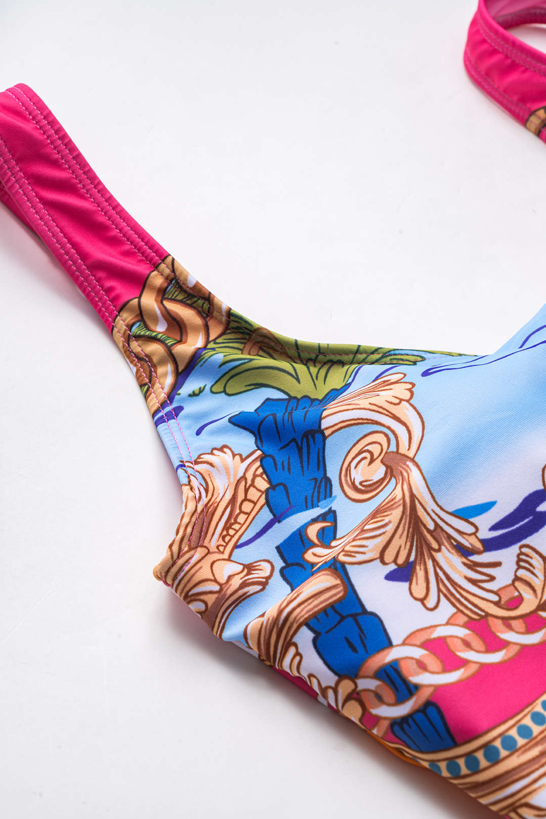 Tropikal Karın Kontrolü Mayo ve Mayo Eteği Pareo Takım