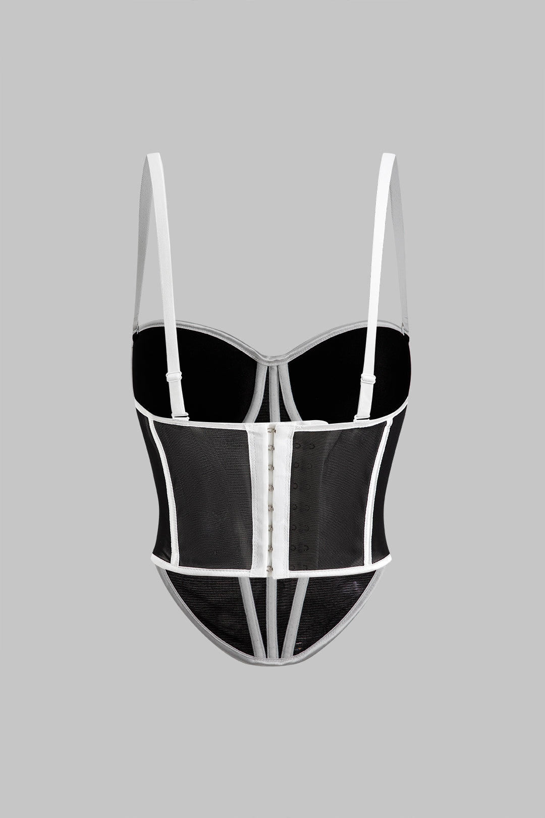 File Elbise Düğmeli Korse Bel Askılı Üst