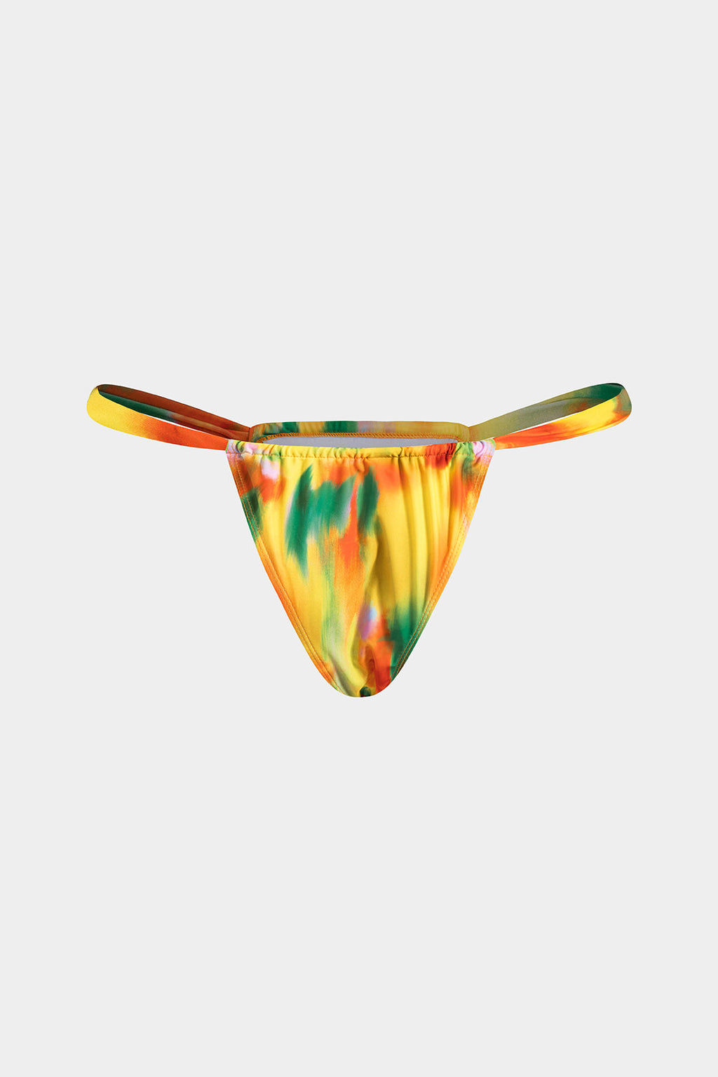 Tie Dye Desenli Büzgülü Dönme Kırma Bağlamalı Bikini Takımı