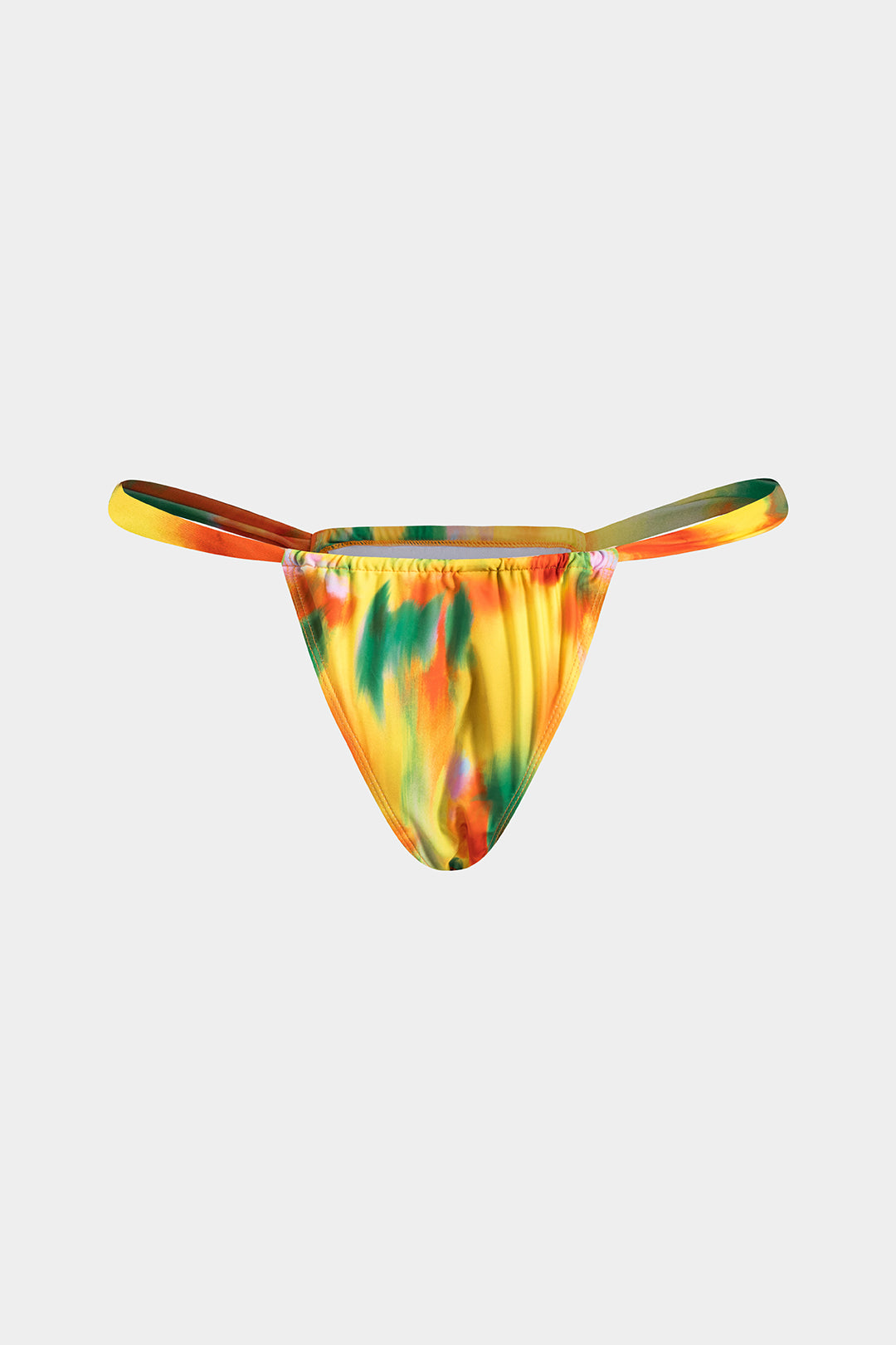 Tie Dye Desenli Büzgülü Dönme Kırma Bağlamalı Bikini Takımı