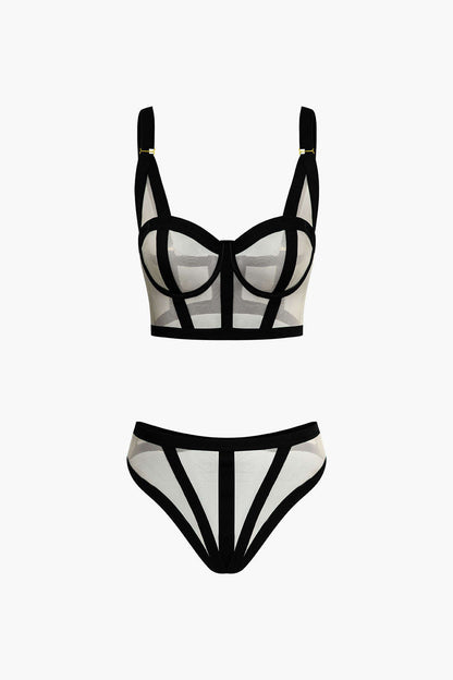 Mesh Two-Piece Lingerie