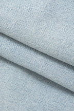 Denim Yıpranmış Detaylı Düz Paça Jean
