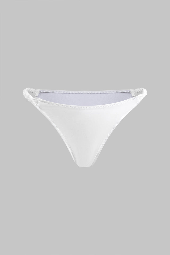 Büzgülü Bağlamalı Sırt Dekolteli Bikini Takımı
