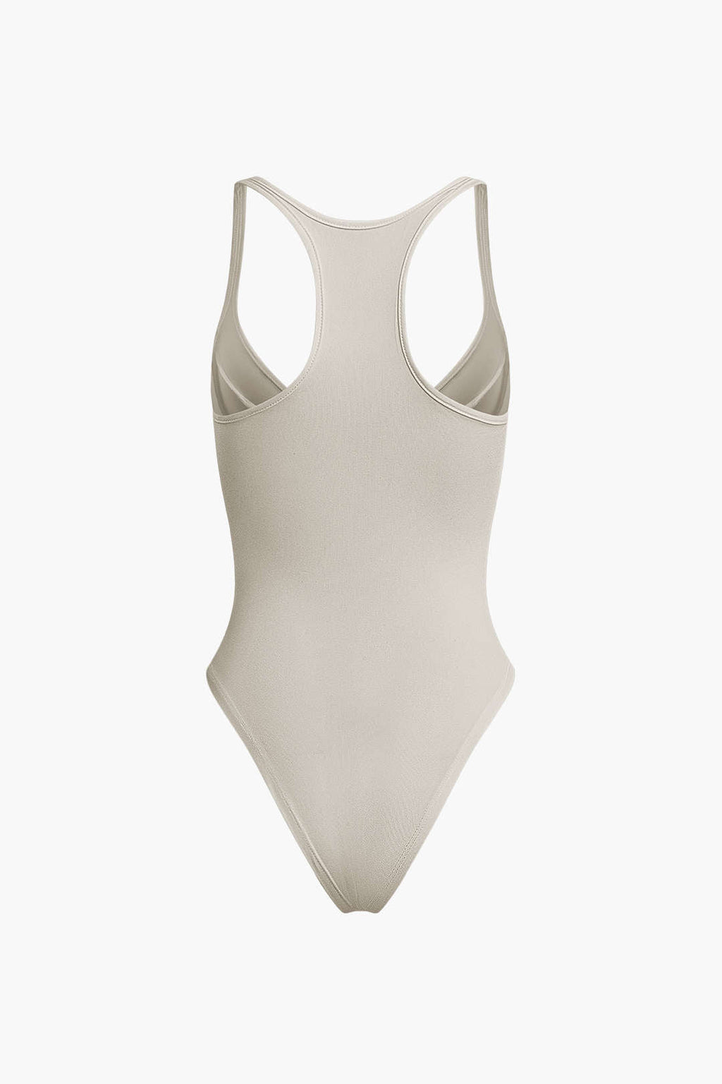 Düz Renk Derin V Yaka Bustiyer Bodysuit