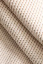 Kontrast Örgü Bağlamalı Uzun Kollu midi Elbise