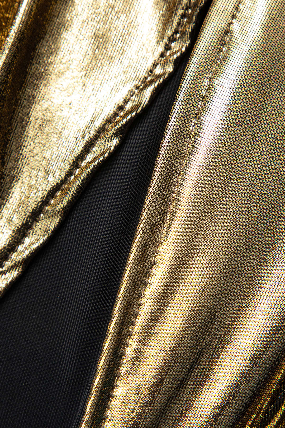 Metalik V Yaka Dantelli Yırtmaçlı Anvelop maksi Elbise