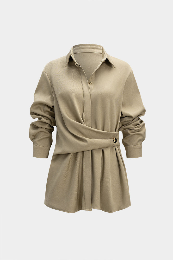 uzun kollu asimetrik üst