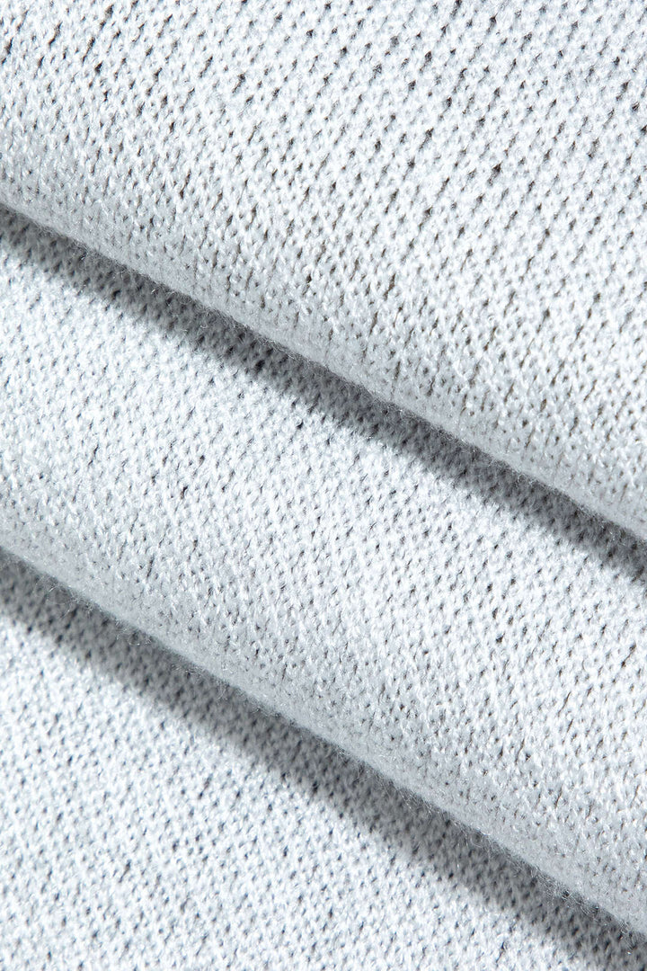Kontrast Slip Triko Mini Elbise