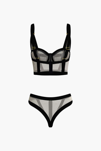 Mesh Two-Piece Lingerie