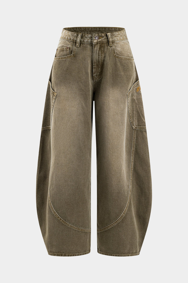 Denim Barrel Kot