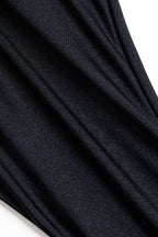 Metalik Büzgülü Bağlamalı Sırt Dekolteli Bikini Takımı