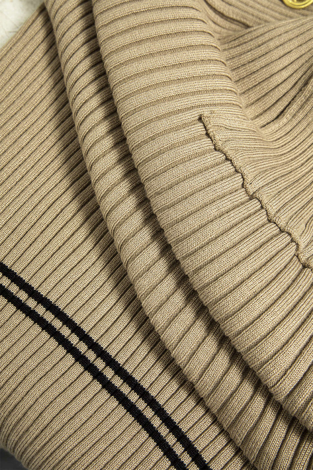 Düğmeli Örgü Bağlamalı Cep Kazak midi Elbise