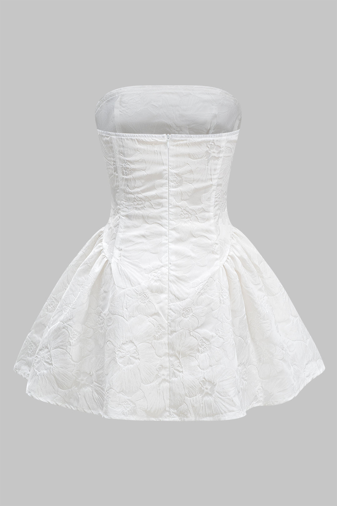 Jacquard Askısız Fiyonk Bağlamalı Mini Elbise