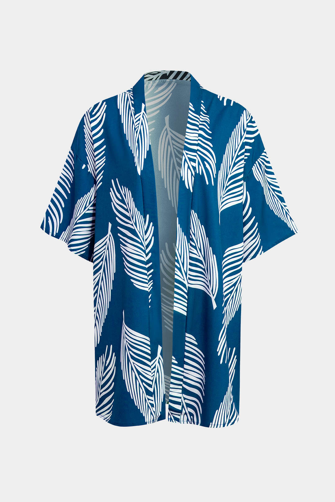 Yaprak Desenli Büzgülü Şort Takımı