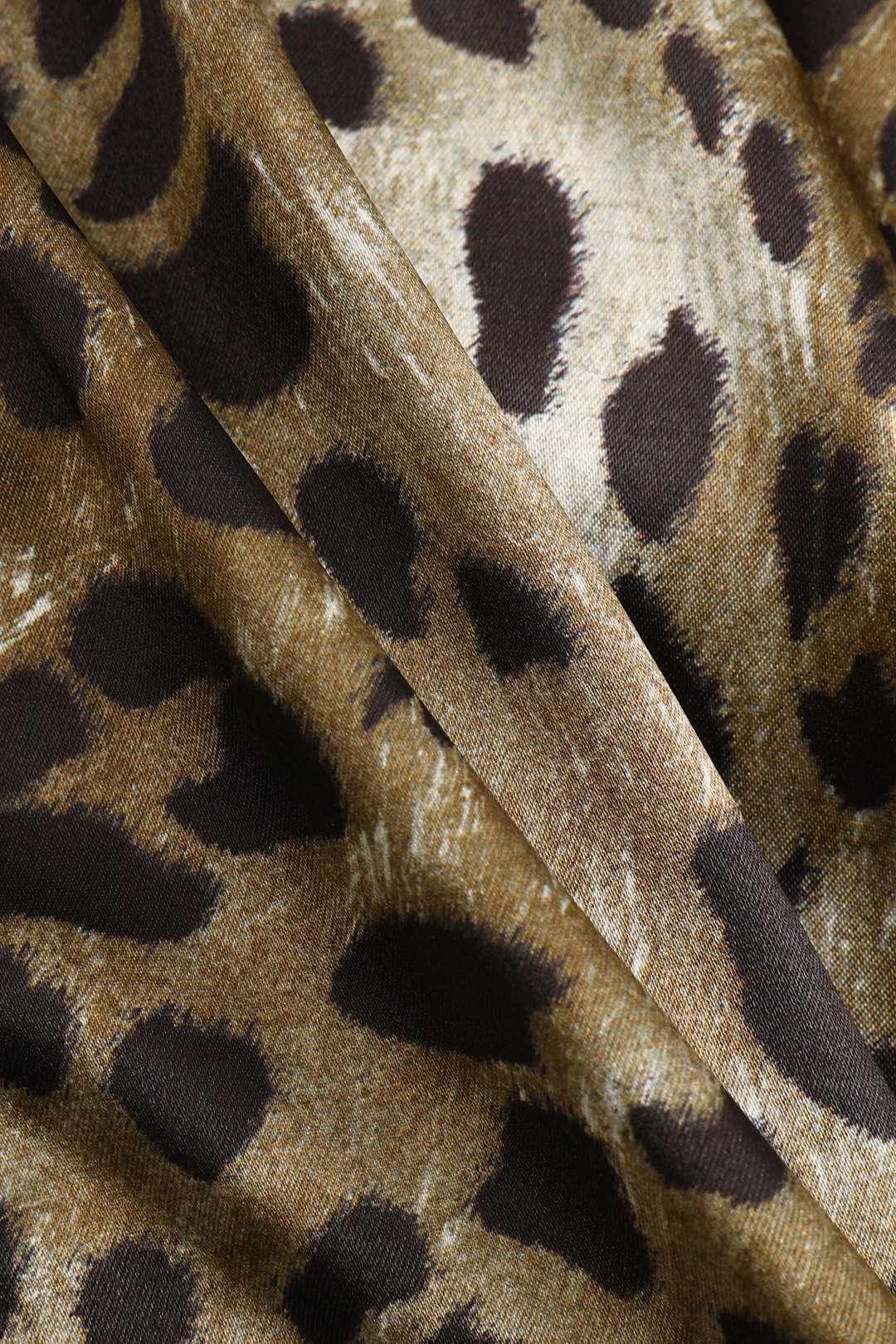 Leopar Desenli Dantel Kenarlı Korseli Slip