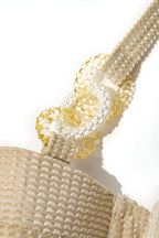 Dokulu Kesik Detaylı Düğme Karın Toparlayıcı Tek Parça Mayo