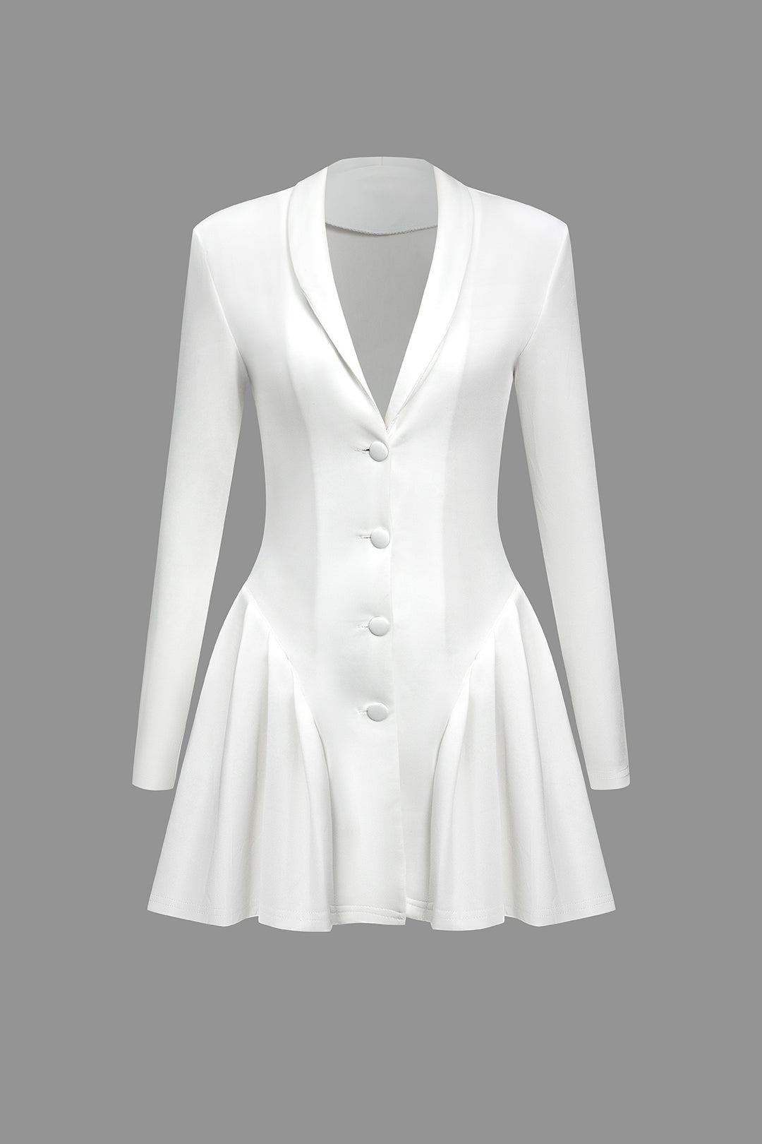 Katı Dantelli V Yaka Mini Elbise