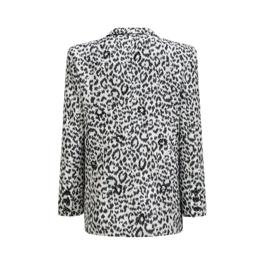 Fleur leopar ceket