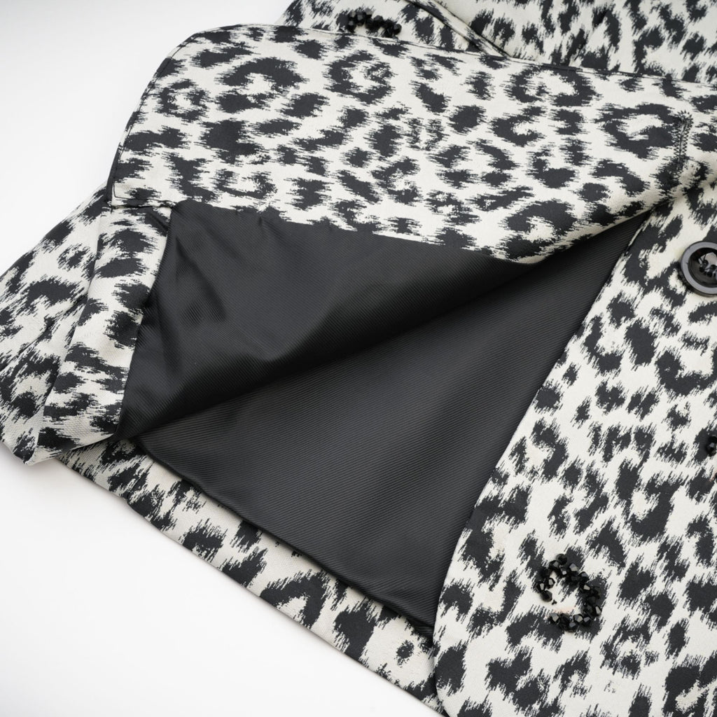 Fleur leopar ceket