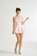 Gemma desenli mini elbise