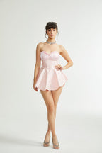 Gemma desenli mini elbise