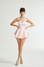 Gemma desenli mini elbise