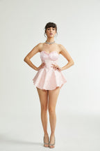 Gemma desenli mini elbise