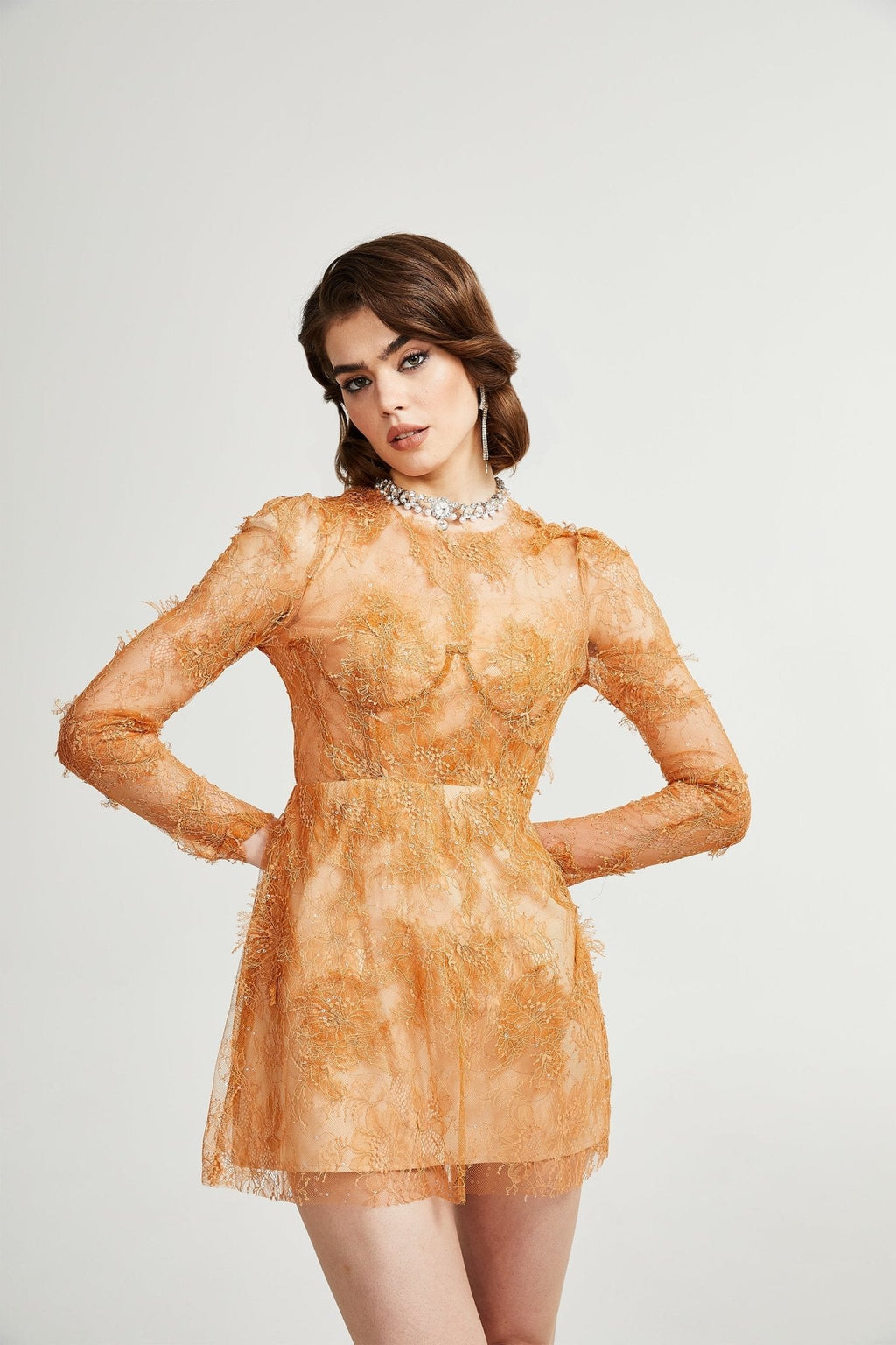 Gwynnetha büstiyer mini elbise