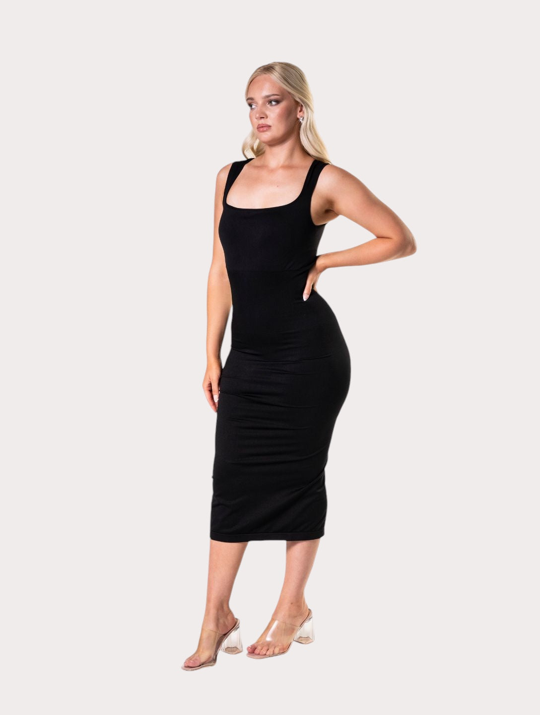 Shapewear Şekillendirici midi Elbise